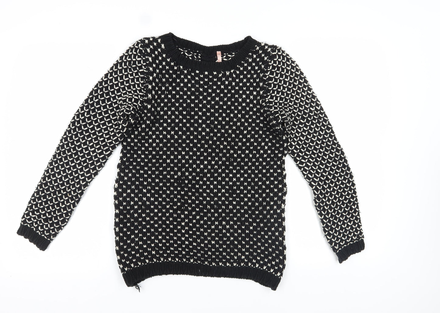 Sweewë Women's Black Chunky Pullover Jumper S/M