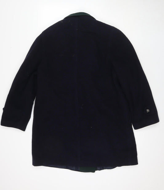 Nuage Women's Black Wool Cashmere Pea Coat Size 12