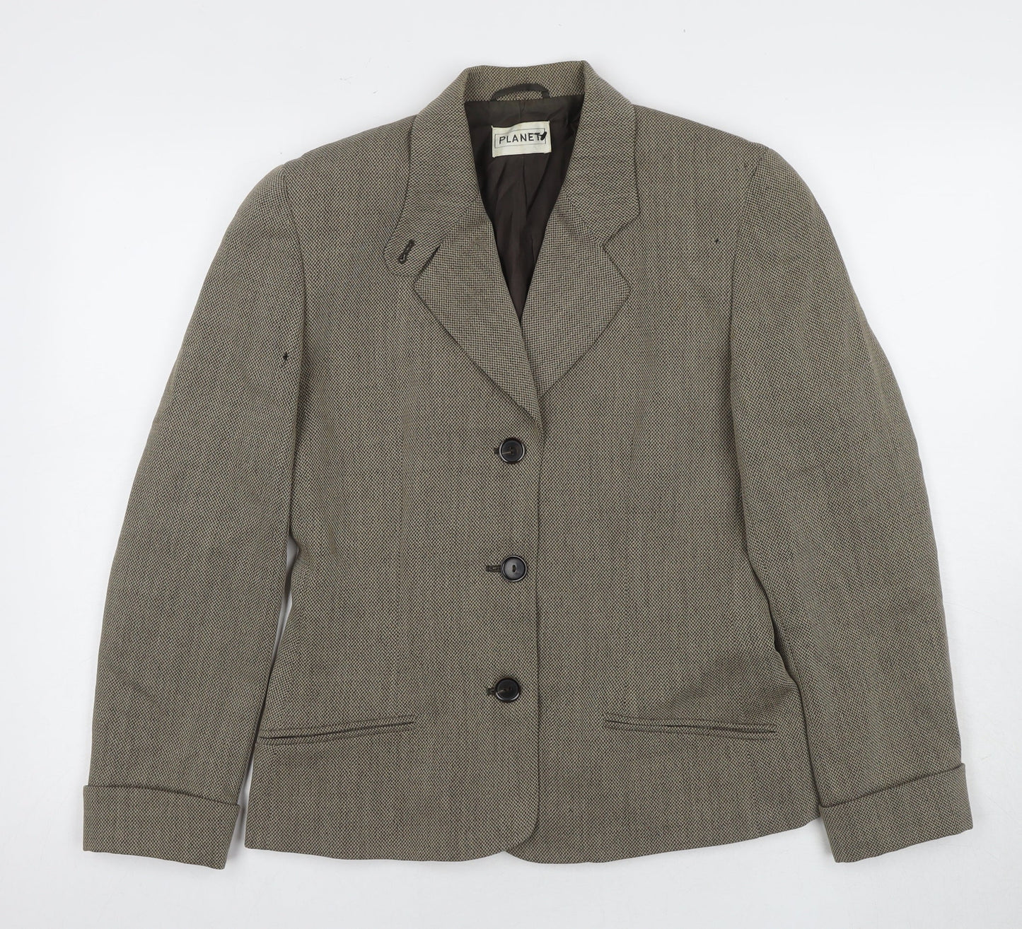 Planet Women's Grey Suit Jacket Size 10 Classic Style