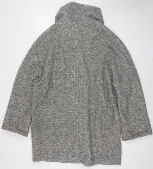 LS Women's Grey Wool Blend Coat - Size L