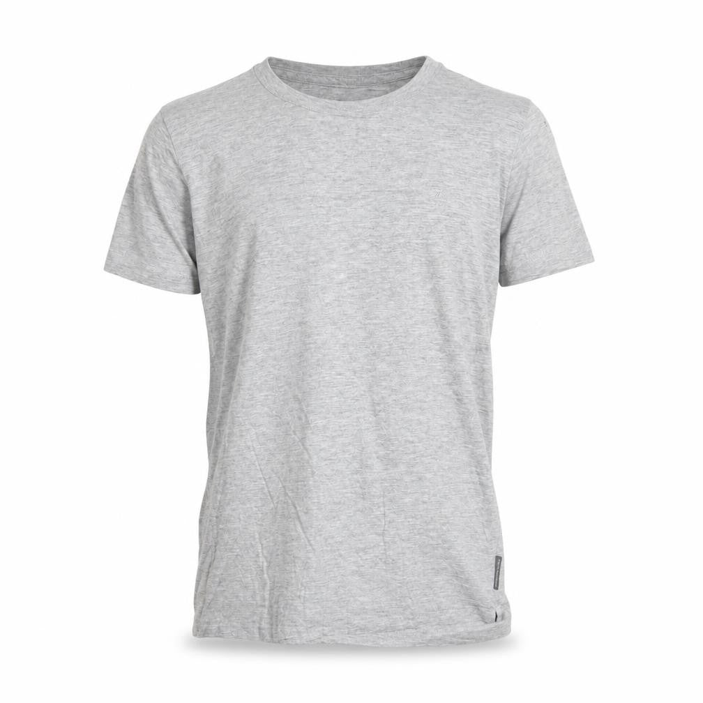 Front view of French Connection Men's Grey Crew Neck T-Shirt, size S