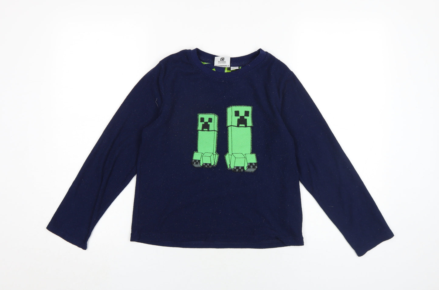 Minecraft Boys Blue Pullover Sweatshirt 9-10 Years