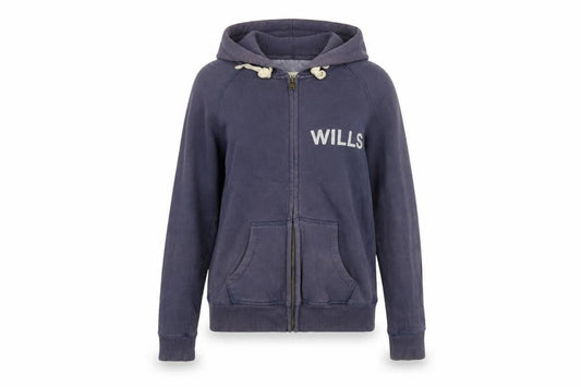 Womens UK 8 Regular Jack Wills Blue Full Zip Hoodie