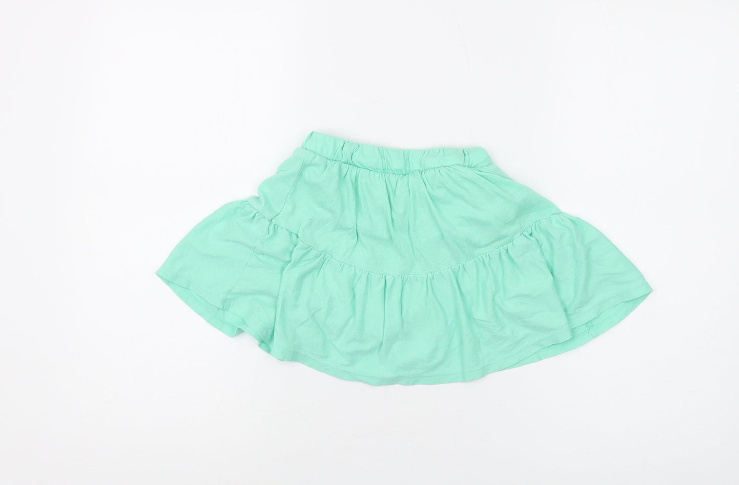 Cat & Jack Girls Green Swing Skirt, Size M, Elastic Waist