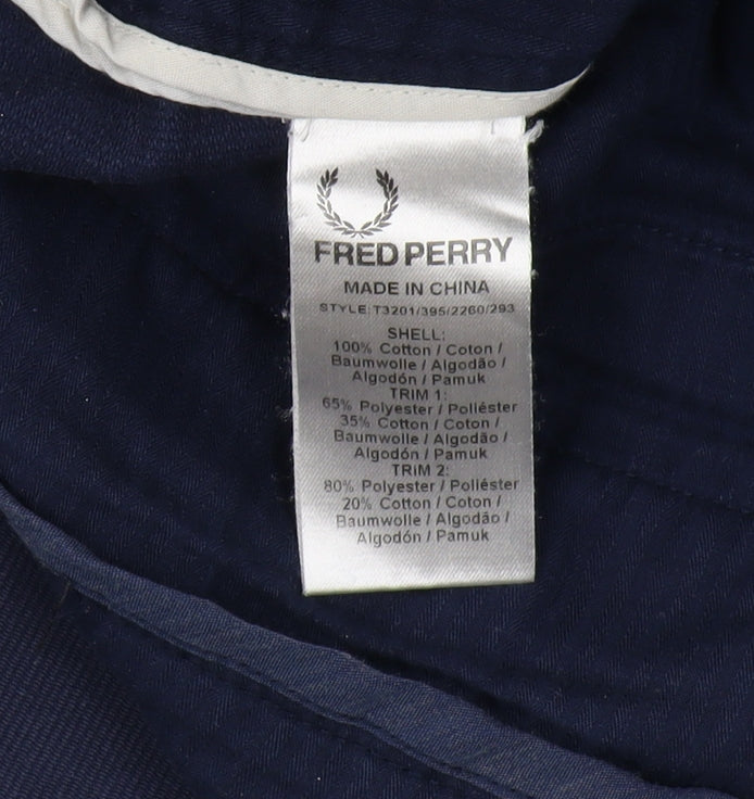 Fred Perry Men's Blue Trousers, Size 38, Regular Fit