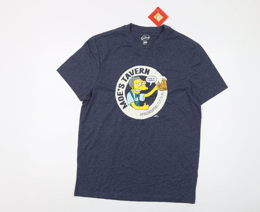 The Simpsons Men's Blue L Graphic T-Shirt