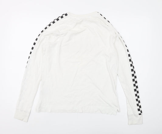 H&M Boys' White Graphic Long Sleeve T-Shirt 12-14Y