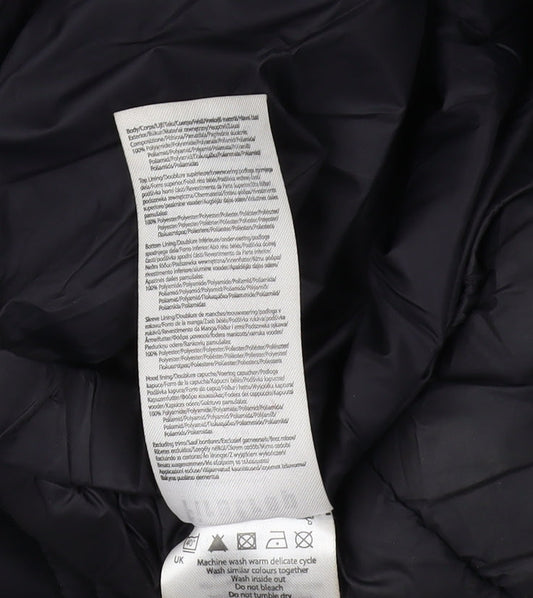 Firetrap Boys Black Puffer Jacket 6-7 Winter Hooded