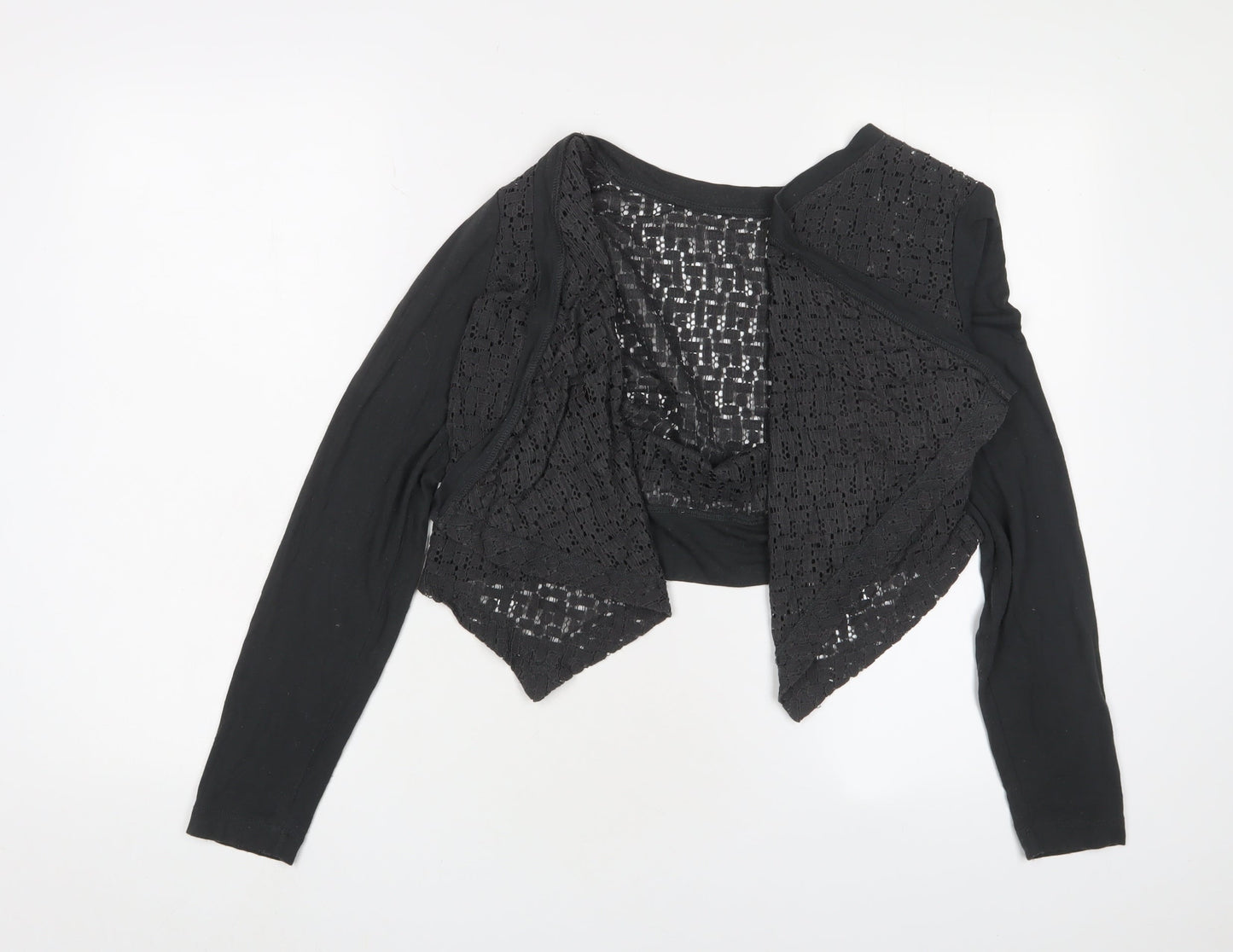 Sandwich Women's Black Medium Shrug Open-Knit Casual