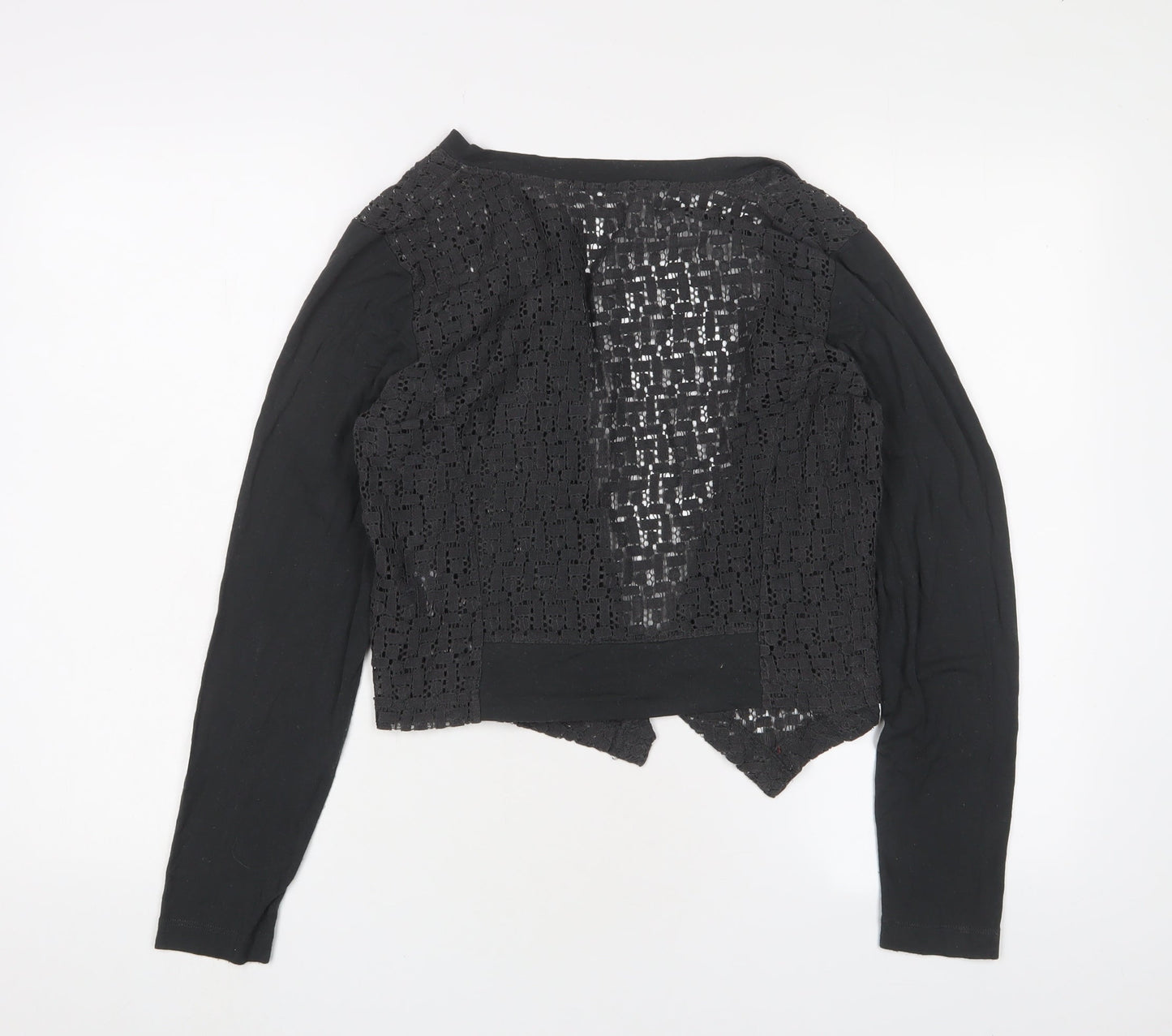 Sandwich Women's Black Medium Shrug Open-Knit Casual