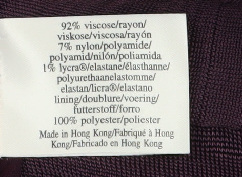 Laura Ashley Women's Purple Wrap Blouse, Size 18