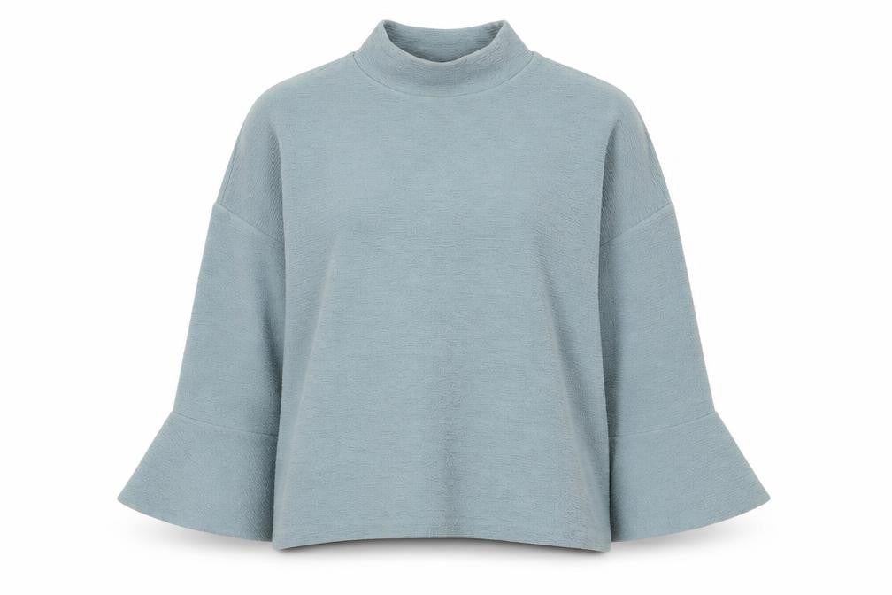 Womens UK Size L French Connection Blue Polyester Blend T-Shirt
