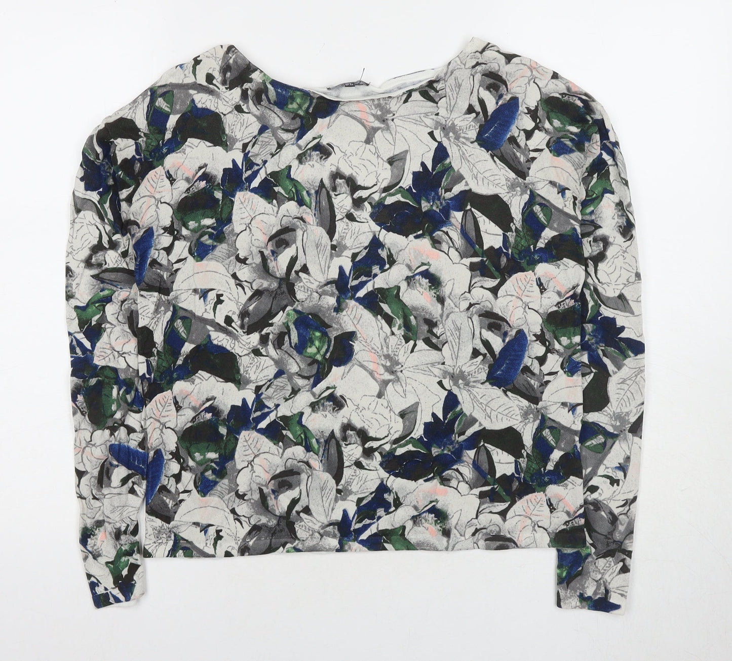 Warehouse Women's Multicoloured Floral Pullover Jumper Size 6