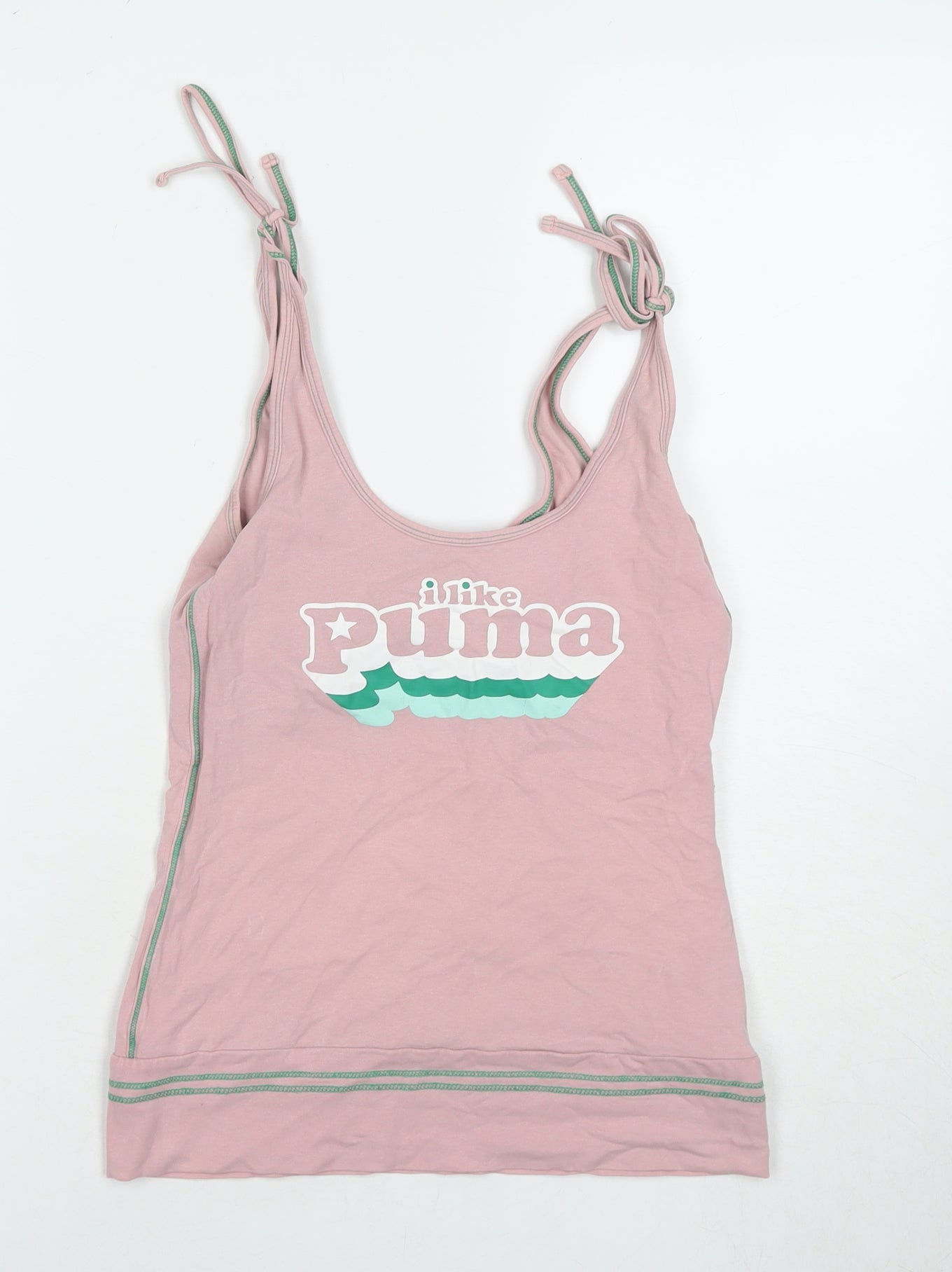 Puma Women's Pink Camisole Tank Size 10 Slim Fit