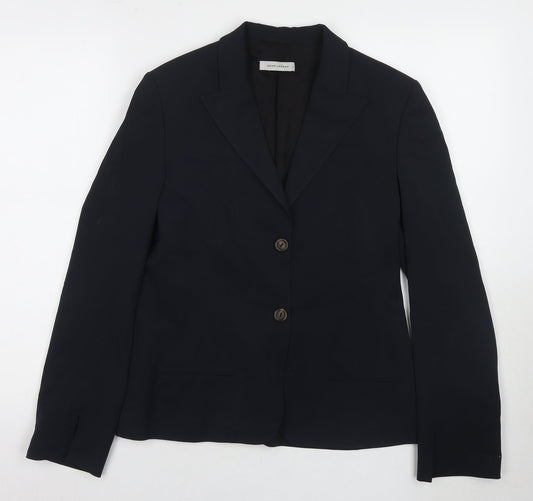 René Lezard Women's Black Blazer Size 8 Business