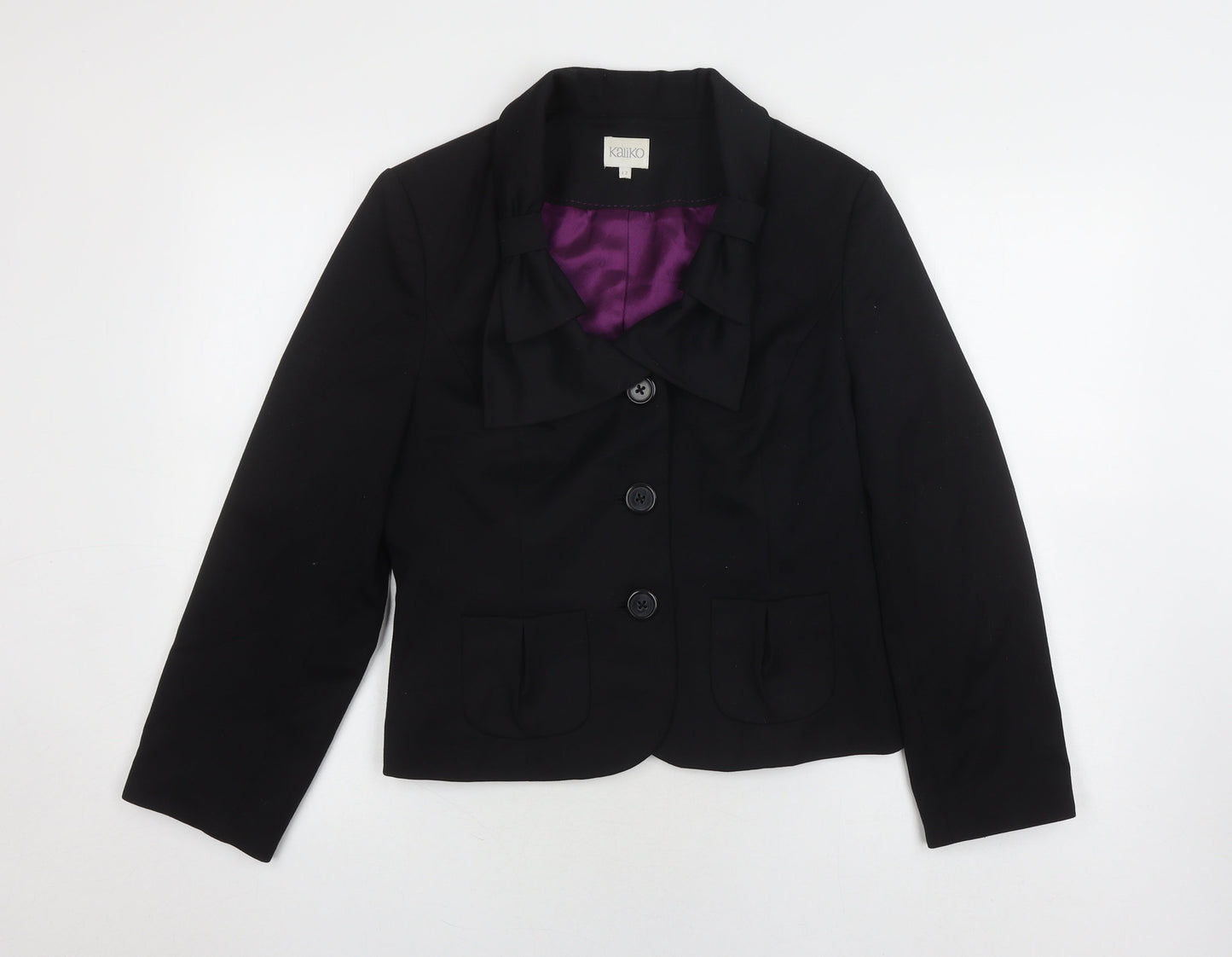 Kaliko Women's Black Blazer - Size 12 Classic Jacket