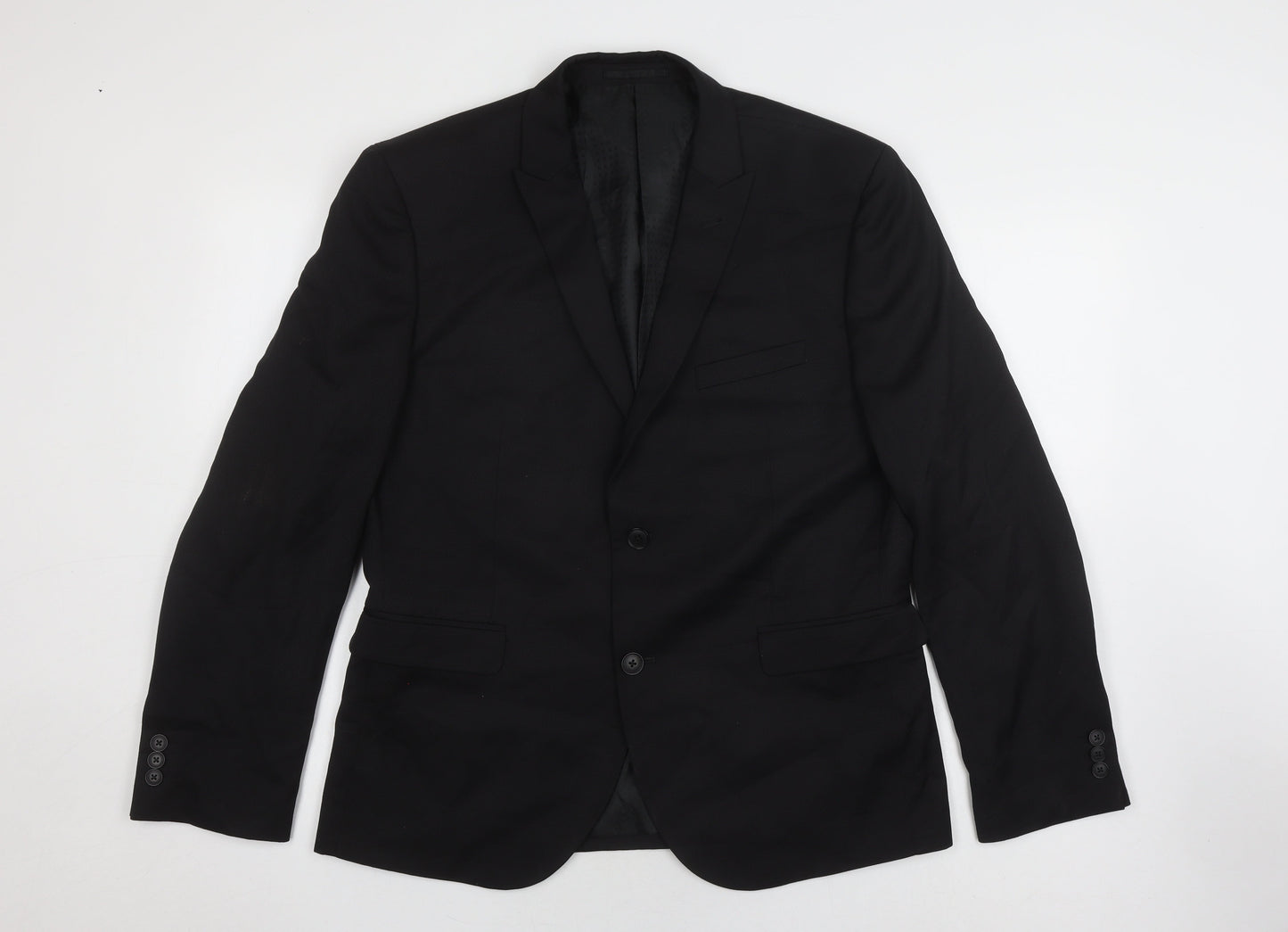 Next Men's Black Slim Fit Blazer 42 Regular