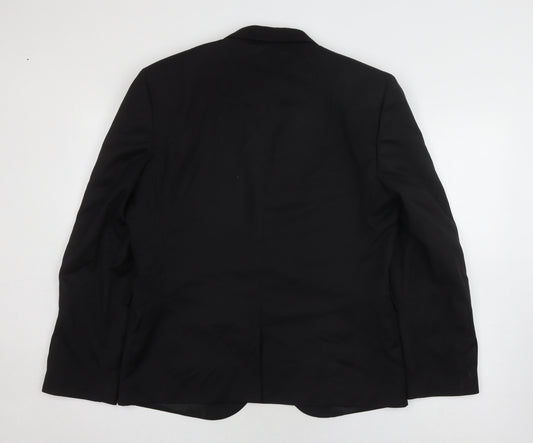Next Men's Black Slim Fit Blazer 42 Regular