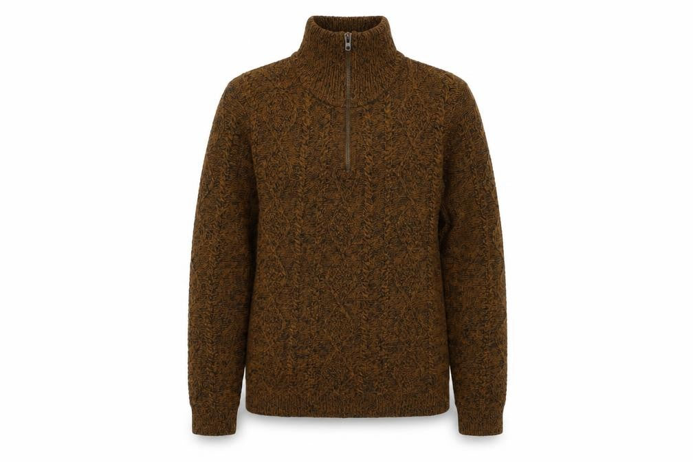 Tokyo Womens Laundry Brown Cable-Knit Jumper M