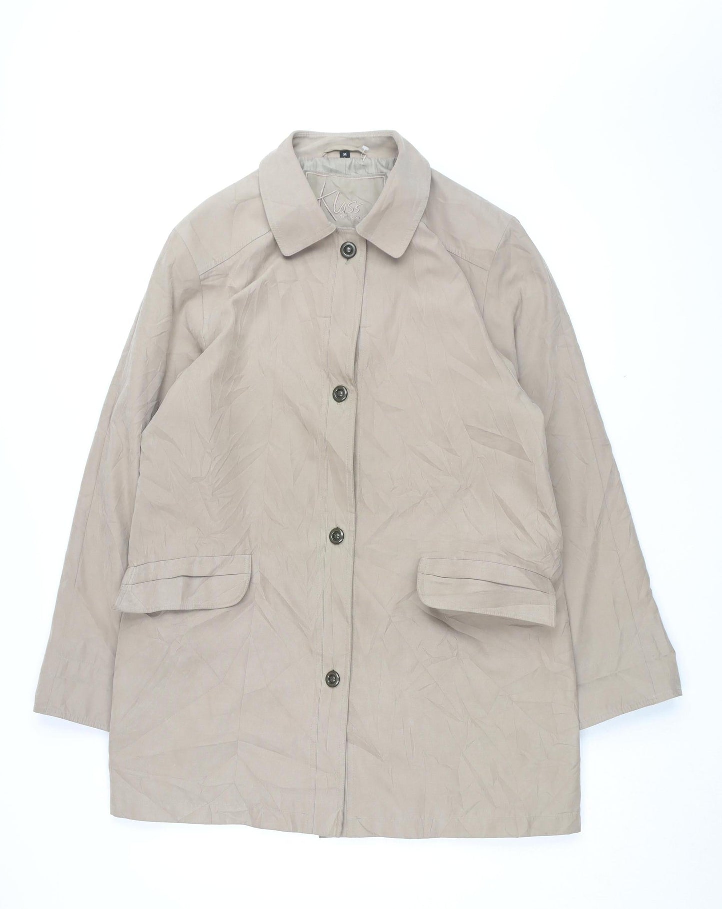 Klass Women's Beige Mid-Length Overcoat M