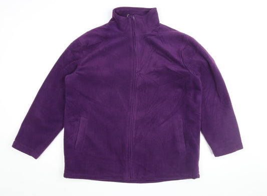 JBC Collection Women's Purple Full Zip Sweatshirt L