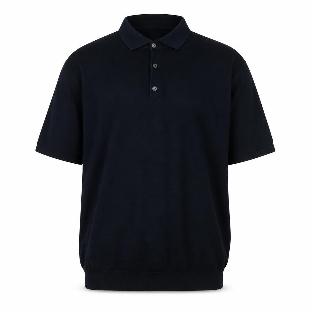 Front view of J.Crew Men's Black XL Cotton jumper