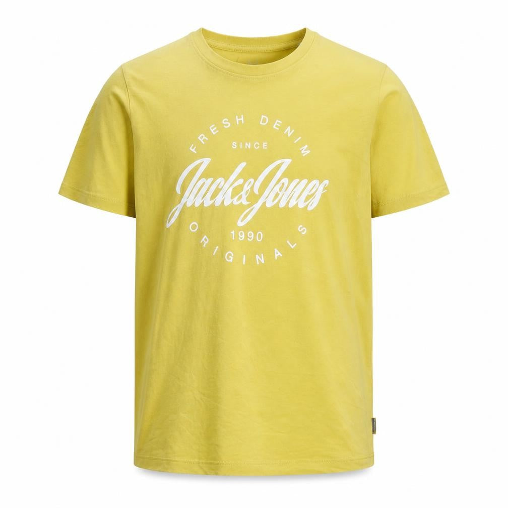 Jack & Jones Boys Yellow Graphic T-Shirt, 11-12 Years, Casual Cotton