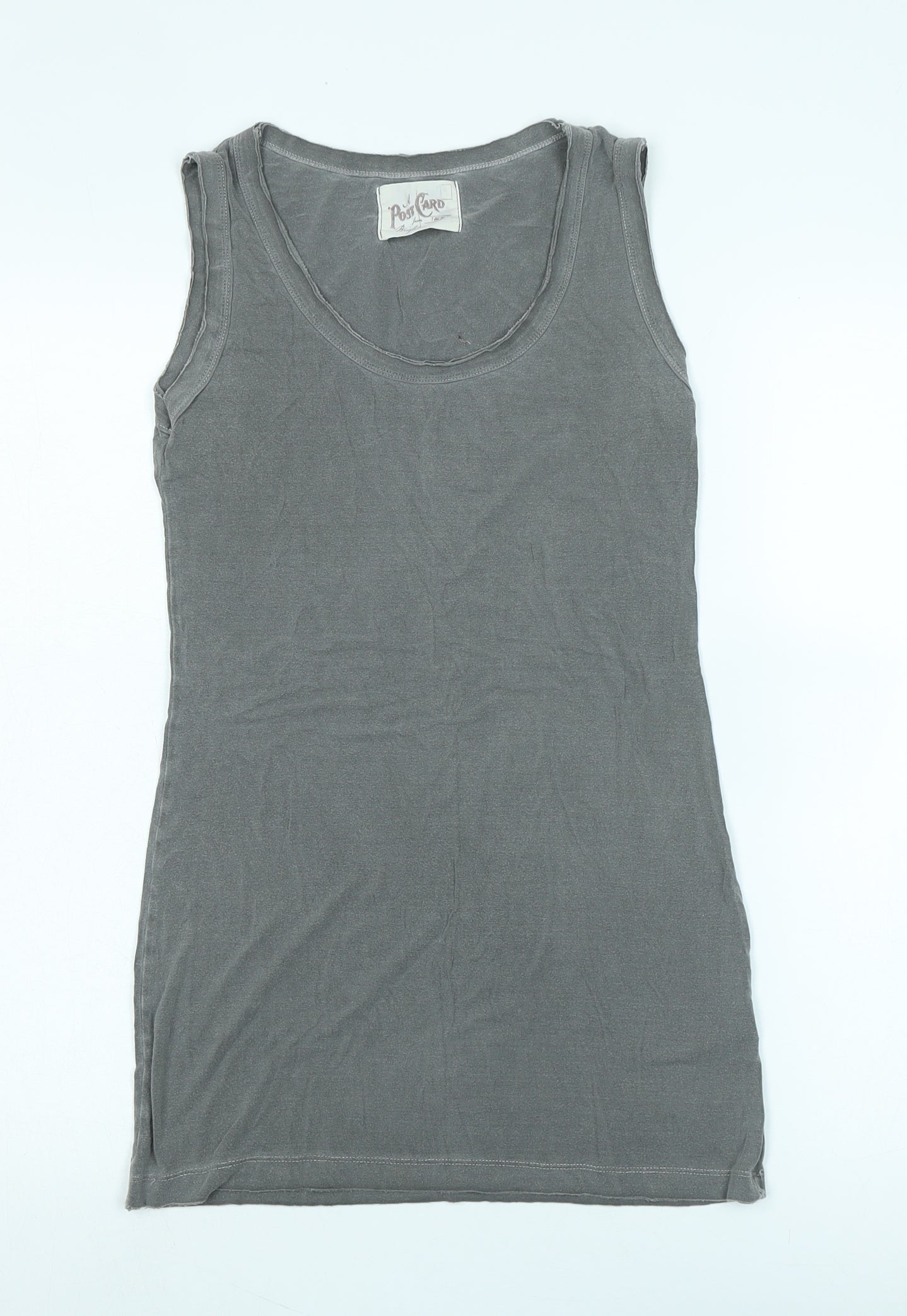 Post Card Women's Grey Basic Tank Top - Size 6, Summer Essential