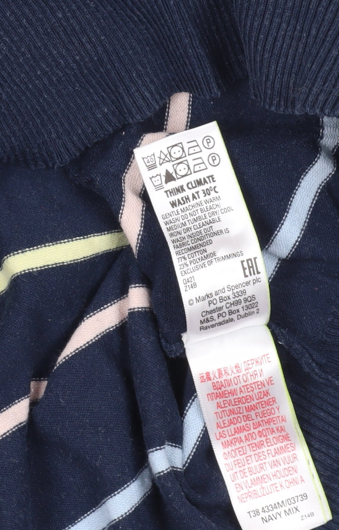 Marks and Spencer Women's Striped Jumper L Multicoloured
