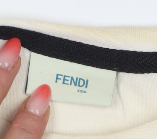 Fendi Unisex Kids Multicoloured Graphic T-Shirt Size 12+