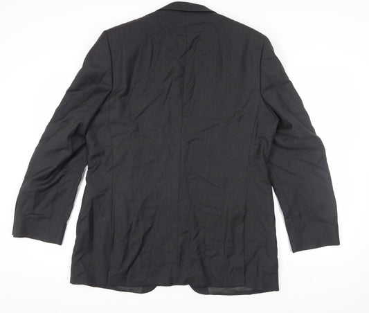 F.lli Cerruti Men's Black Wool Blazer 44 Long, Business