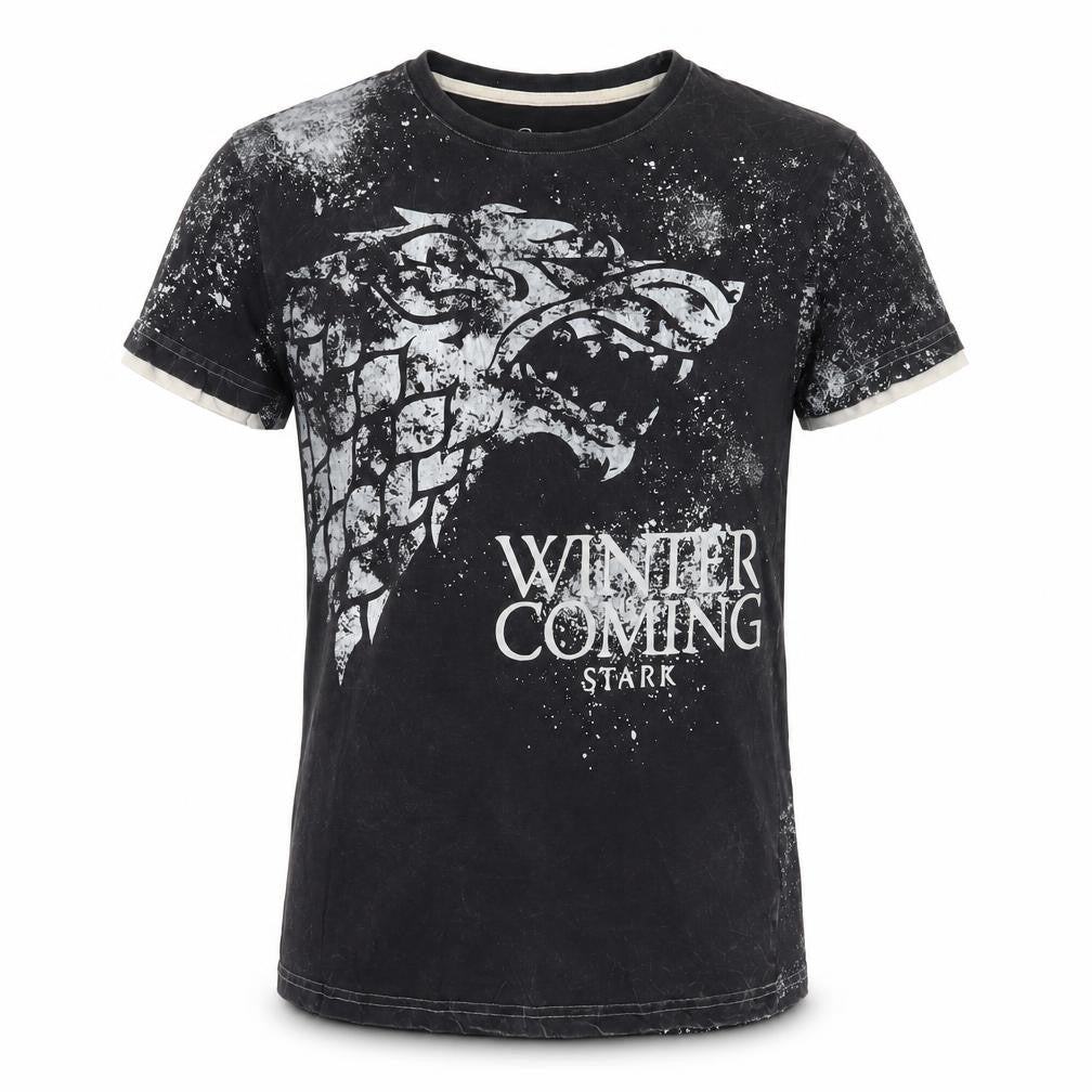 Mens UK Size S Game Of Thrones Black  Cotton T-Shirt