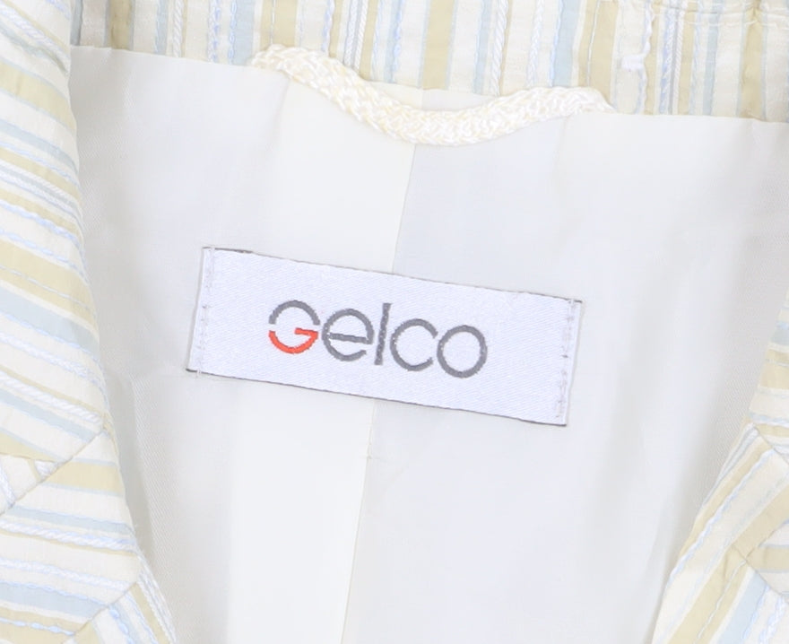 Gelco Women's Multicoloured Stripe Blazer Size 16