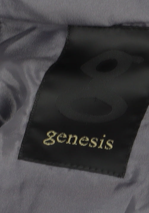 Genesis Men's Black Pinstripe Regular Fit Blazer Size 40R