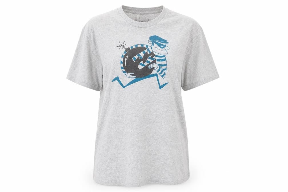 Unisex Adultss UK Size L Billabong Grey Cotton Blend T-Shirt