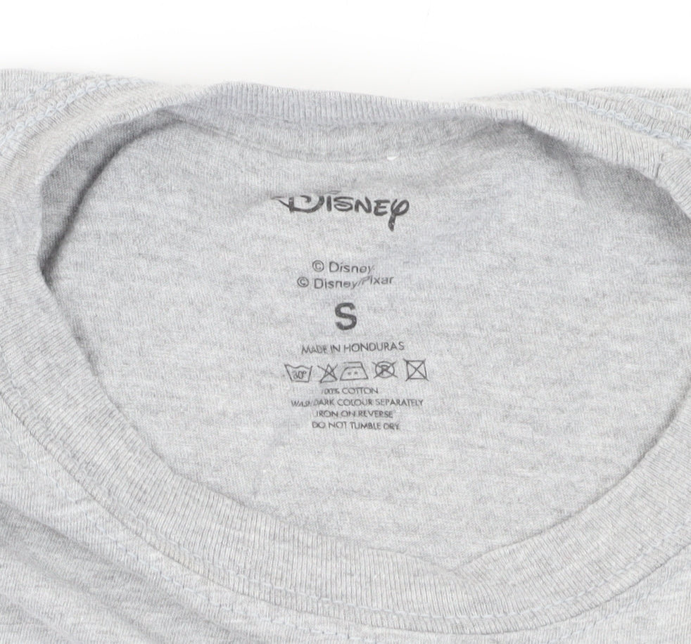 Disney Unisex Grey Mickey Mouse T-Shirt Size S