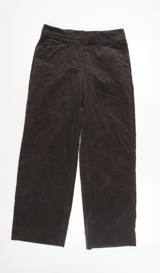 Giorgio Armani Women's Brown Straight Trousers, Size 14