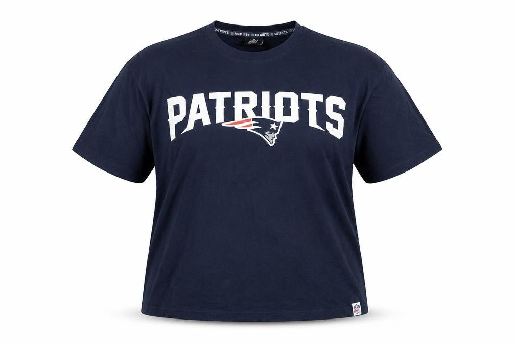 Unisex Adultss UK Size L NFL Blue 100% Cotton T-Shirt