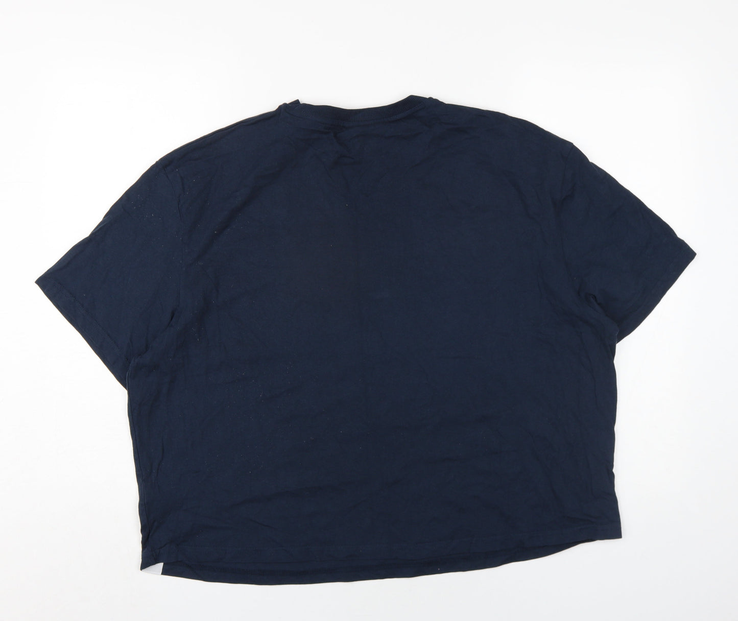 NFL Patriots Unisex Blue T-Shirt, Size L, Casual Style