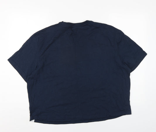 NFL Patriots Unisex Blue T-Shirt, Size L, Casual Style
