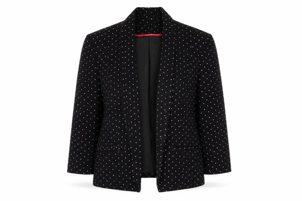 Red Herring Women's Black Polka Dot Blazer Size 10