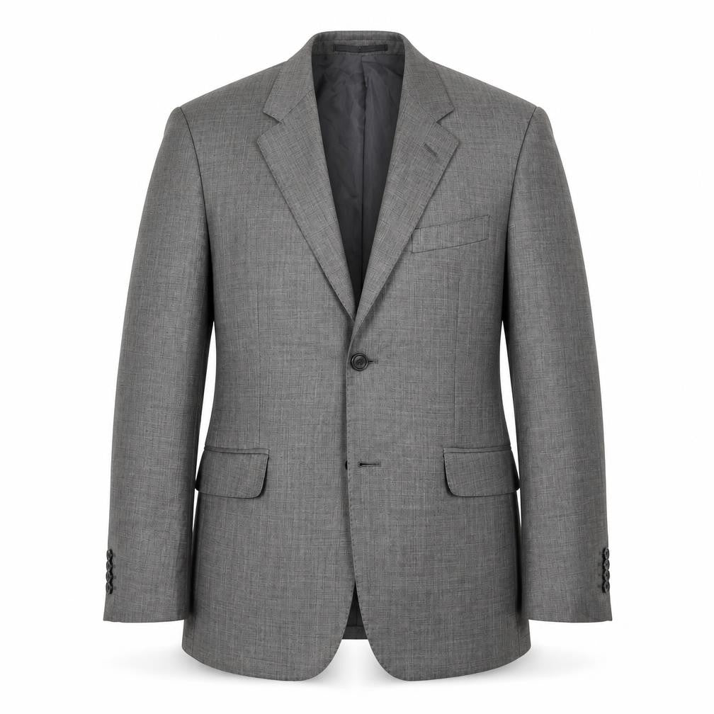 Mens 38 Chest Regular T.M.Lewin Grey Two-Button Blazer