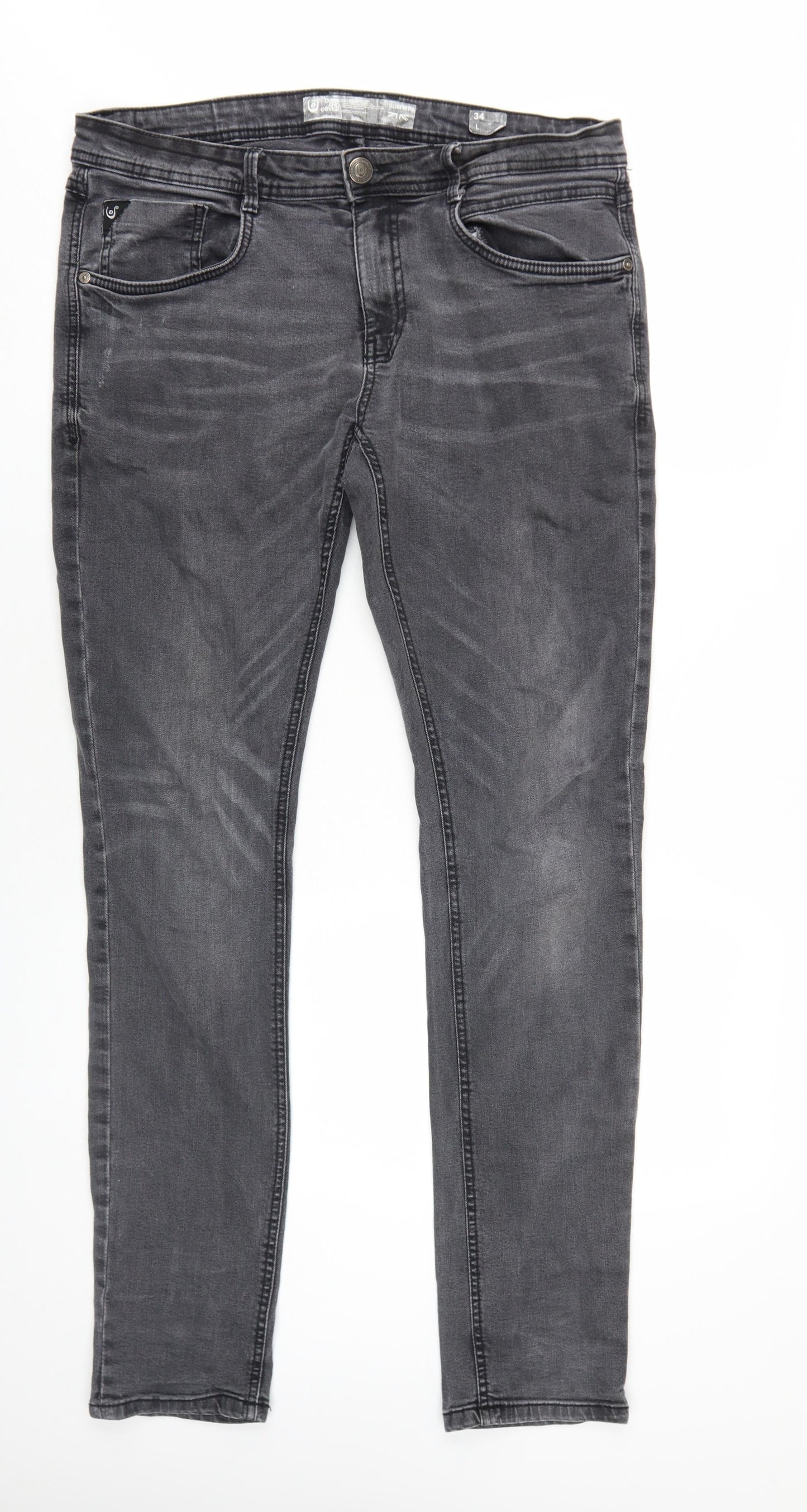 Duck and Cover Grey Skinny Men's Jeans Size L
