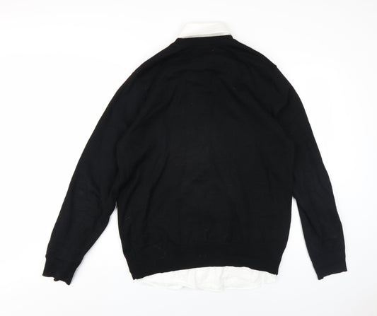 Taylor & Hunt Men's Black Pullover Jumper Size 14