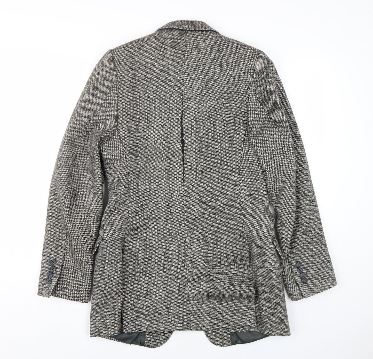 Glenmore Men's Grey Wool Blazer Size L Classic Style
