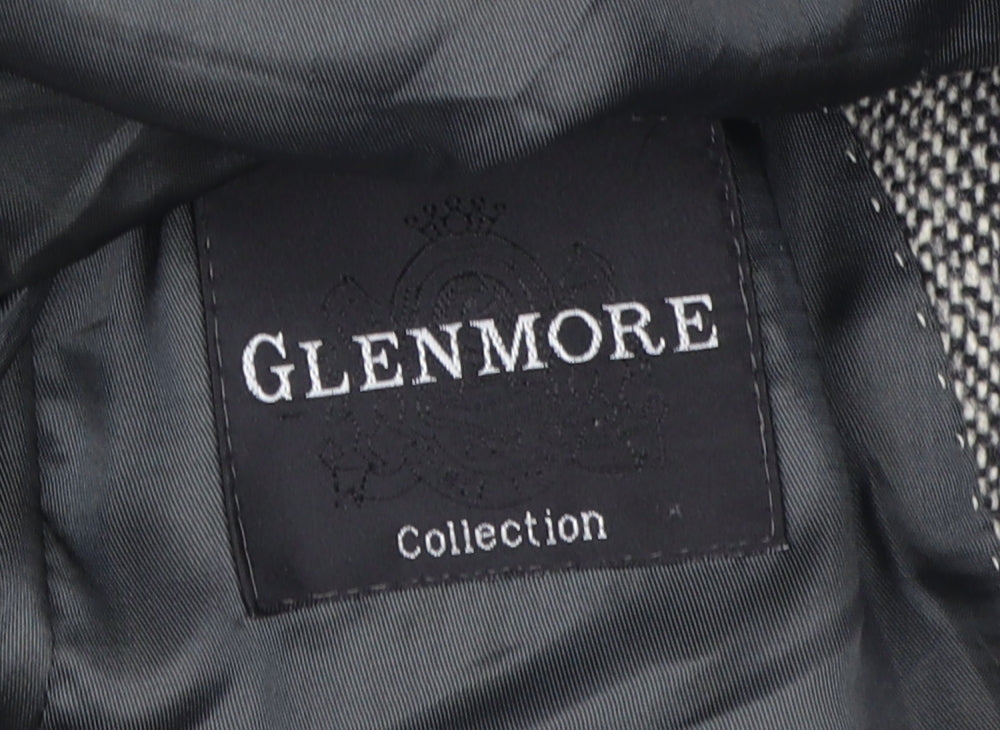 Glenmore Men's Grey Wool Blazer Size L Classic Style