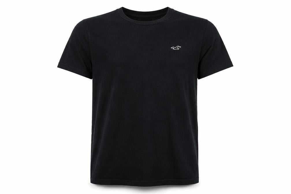 Mens UK Size M Hollister Black  Cotton T-Shirt