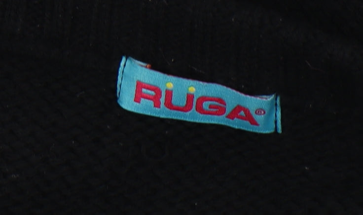 Ruga Women's Black Stars Pullover Jumper, M