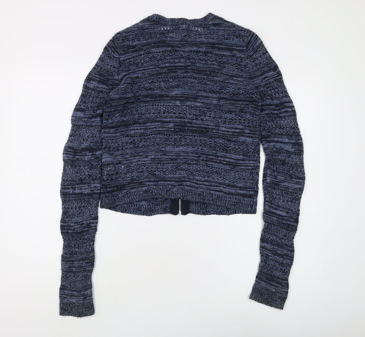 Hollister Women's Blue Full Zip Jumper Size S