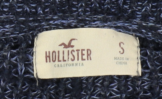 Hollister Women's Blue Full Zip Jumper Size S